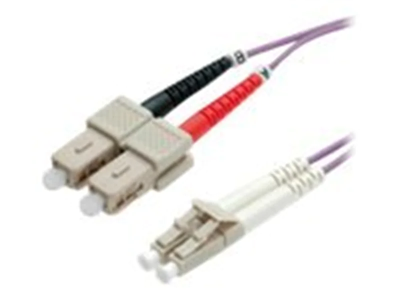 VALUE - Netzwerkkabel - LC Multi-Mode (M) zu SC multi-mode (M) - 1 m - Glasfaser - 50/125 Mikrometer - OM4 - violett