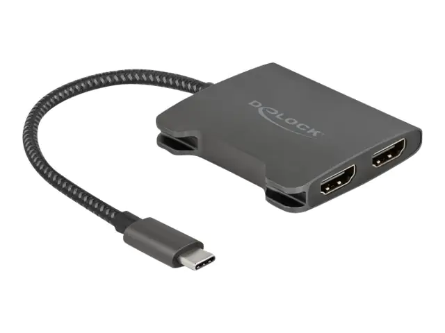 Delock - Video-/Audio-Splitter - 2 x HDMI - Desktop