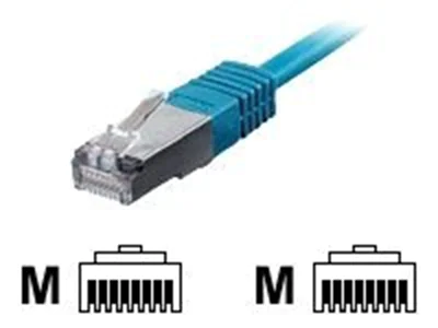 equip - Patch-Kabel - RJ-45 (M) zu RJ-45 (M) - 25 cm - SSTP-Kabel - CAT 6 - halogenfrei, geformt, verseilt - Blau