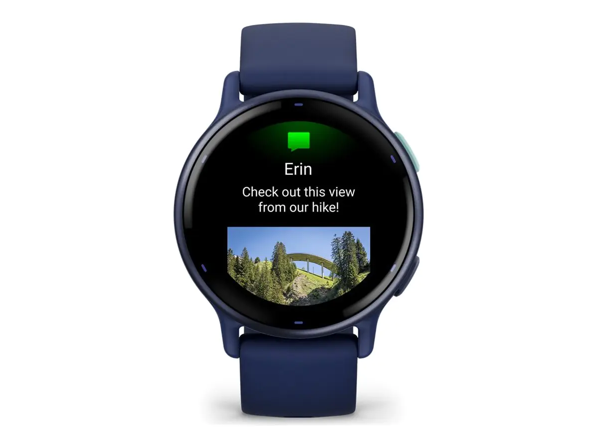 Garmin vívoactive 5 - Marineblau - intelligente Uhr mit Band - Silikon - Handgelenkgröße: 125-190 mm - Anzeige 3.04 cm (1.2") - 4 GB - Bluetooth, ANT+, Wi-Fi - 26 g