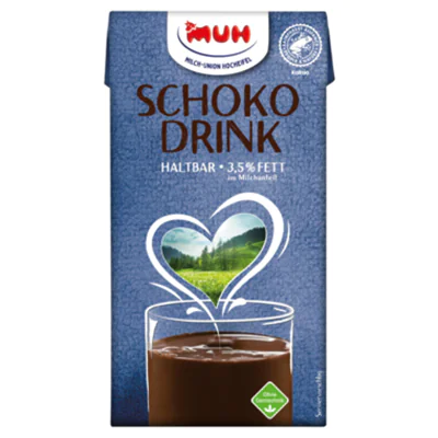 MUH® Trinkschokolade 3,5% 16 x 0,5 l/Pack. MUH® Trinkschokolade 3,5% 16 x 0,5 l/Pack.