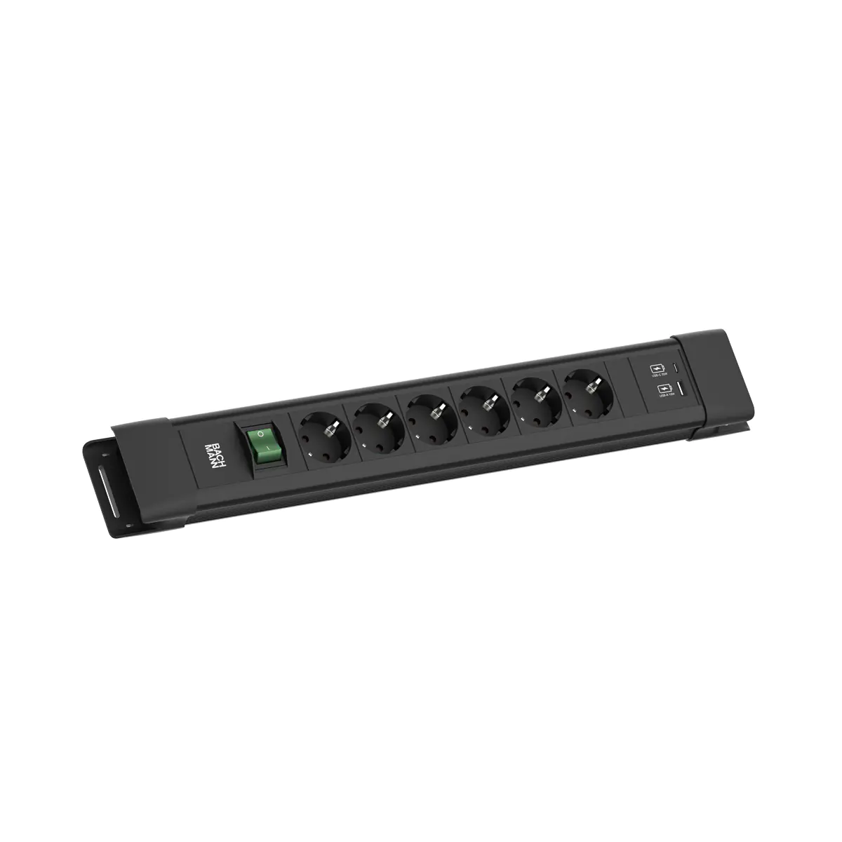Bachmann Steckdosenleiste CONNECTUS 6xCEE7/3 1xSchalter 1xUSB A/C 22W CEE7/7 - Steckdosenleiste BM005922