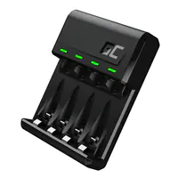 Green Cell VitalCharger - Batterieladegerät - 4 x Batterien laden - 0.5 Watt - 1.2 A - Schwarz