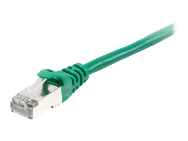 equip - Patch-Kabel - RJ-45 (M) zu RJ-45 (M) - 1 m - SFTP, PiMF - CAT 6a - geformt, verseilt - grün