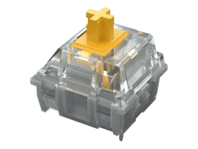 Mountain - Tastaturschalter - Gelb, durchsichtig (Packung mit 90 Stück) Mountain - Tastaturschalter - Gelb, durchsichtig (Packung mit 90 Stück)