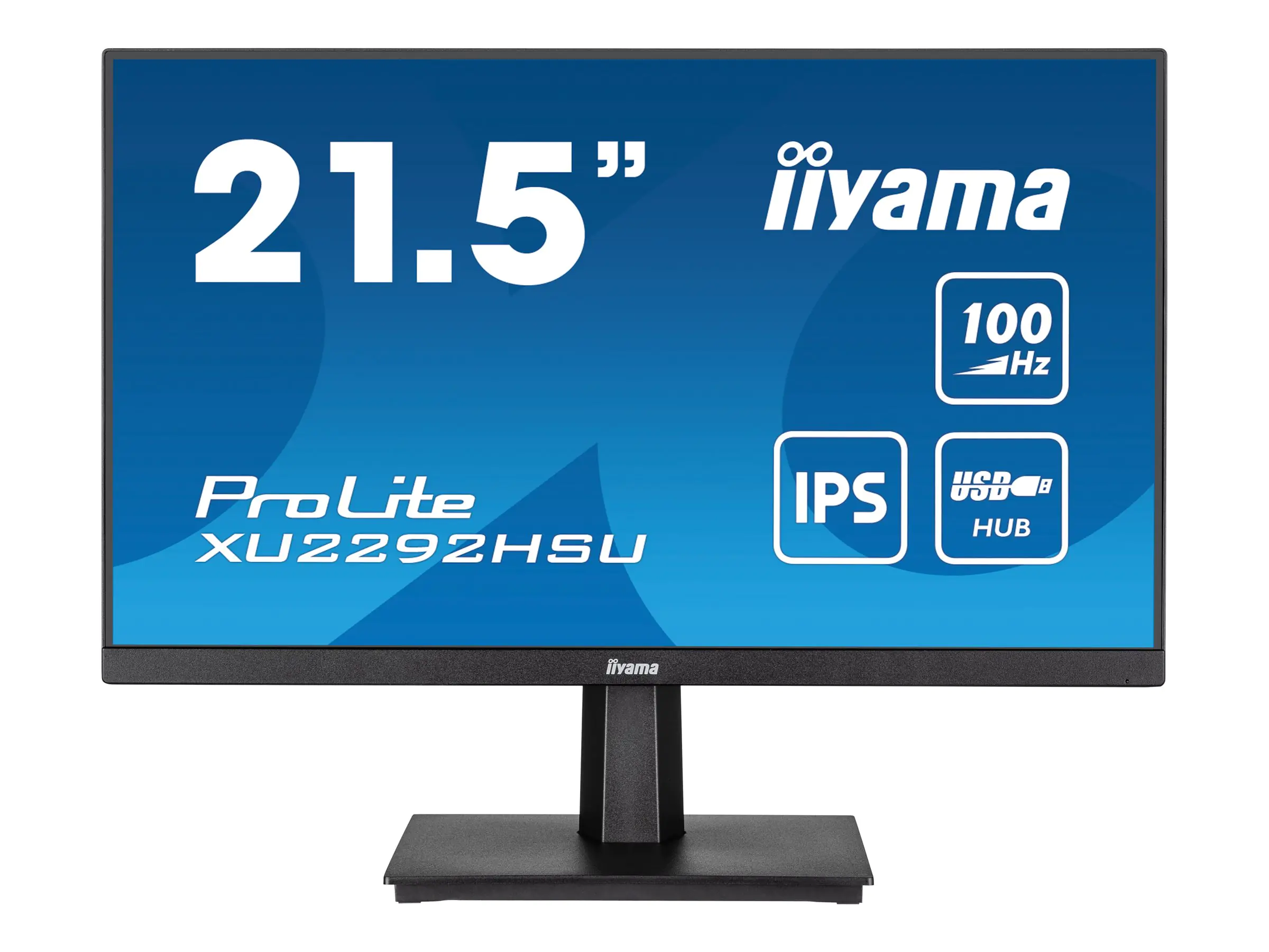 iiyama ProLite XU2292HSU-B6 - LED-Monitor - 55.9 cm (22") (21.5" sichtbar) - 1920 x 1080 Full HD (1080p) @ 100 Hz - IPS - 250 cd/m² - 1000:1 - 0.4 ms - HDMI, DisplayPort - Lautsprecher - mattschwarz