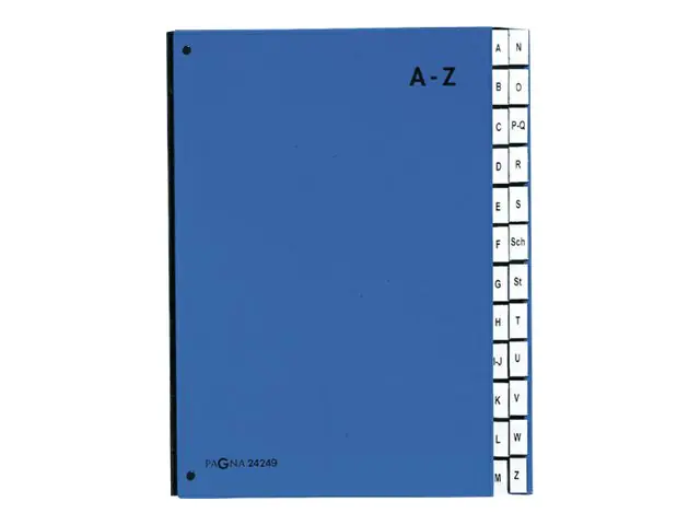 PAGNA Pultordner 24249-02 DIN A4 A-Z 24Fächer Polypropylen bl