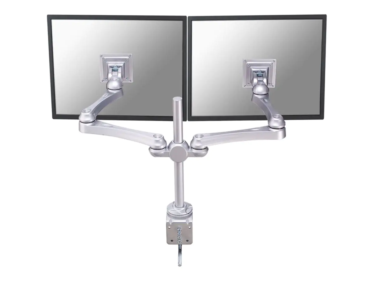 Neomounts FPMA-D930D - Befestigungskit - Voll beweglich - für 2 LCD-Displays - Silber - Bildschirmgröße: 25.4-76.2 cm (10"-30") - Klemmmontage, Tischmontage