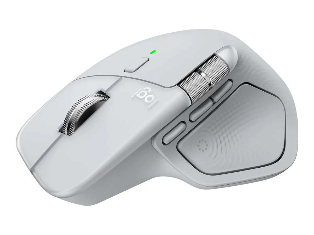 Logitech MX Master 4 for Mac - Maus - 8 Tasten - kabellos - Bluetooth, 2.4 GHz - kabelloser Empfänger (USB) 910-007576