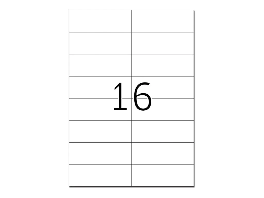 HERMA Etikett 4257 105x37mm A4 rot 1.600 St./Pack.