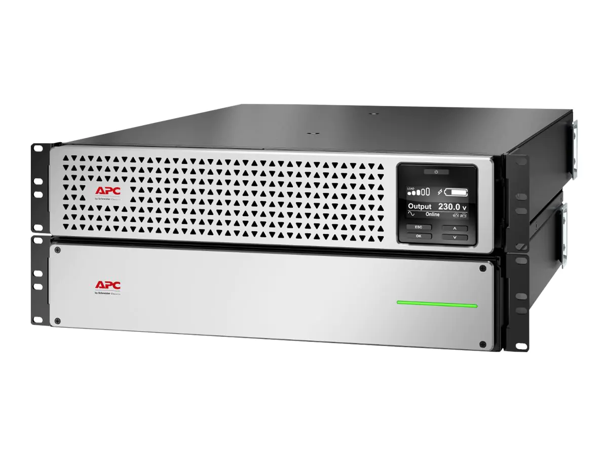 APC Smart-UPS On-Line SRTL1000RM4UXLI - USV (Rack - einbaufähig) (hohe Dichte) - Wechselstrom 220/230 V - 900 Watt - 1000 VA - Lithium-Ionen - RS-232, USB, Ethernet - Ausgangsanschlüsse: 8 - 4U - 1.83 m Schnur - Schwarz mit silberner Frontblende