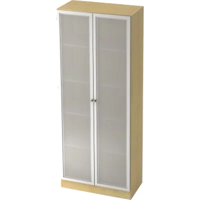Hammerbacher Glastürenschrank Solid V6100G/W/S/SG 80x42x200,4cm ahorn Hammerbacher Glastürenschrank Solid V6100G/W/S/SG 80x42x200,4cm ahorn