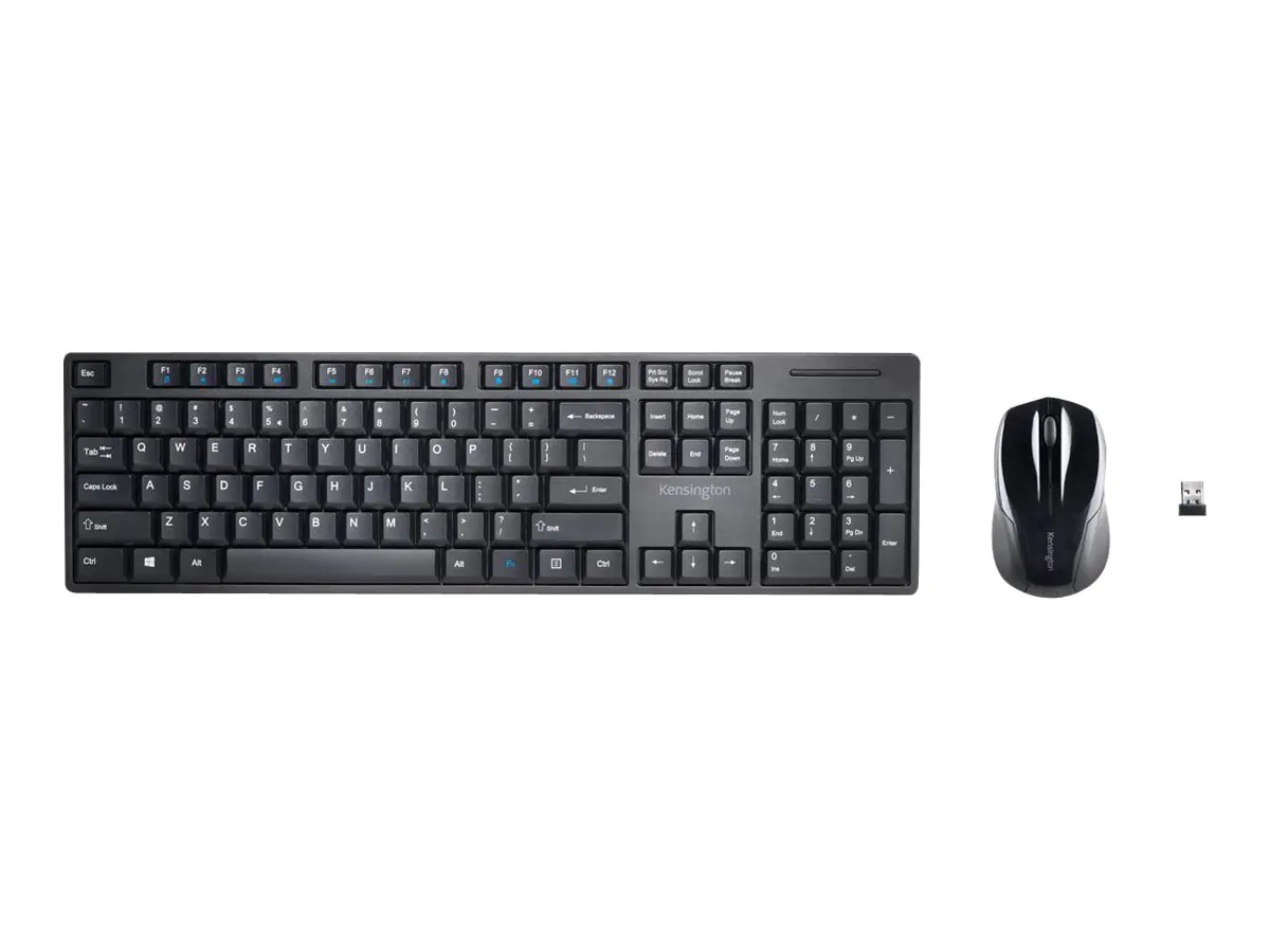 Kensington Pro Fit Low-Profile Desktop Set - Tastatur-und-Maus-Set - kabellos - 2.4 GHz - GB