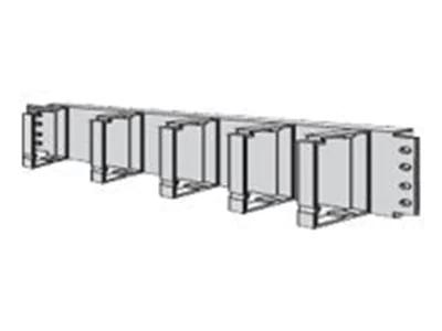 apraNET - Kabelführungsplatte für Schaltschrank - RAL 7035 - 1U - 48.3 cm (19")