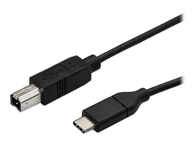 StarTech USB-C auf USB-B Druckerkabel - St/St - 3m - USB 2.0 - USB C zu USB B Kabel - USB Typ C Druckerkabel - USB-Kabel - USB-C (M) gerade bis USB Typ B (M) gerade - Thunderbolt 3 / USB 2.0 - 3 m - Schwarz