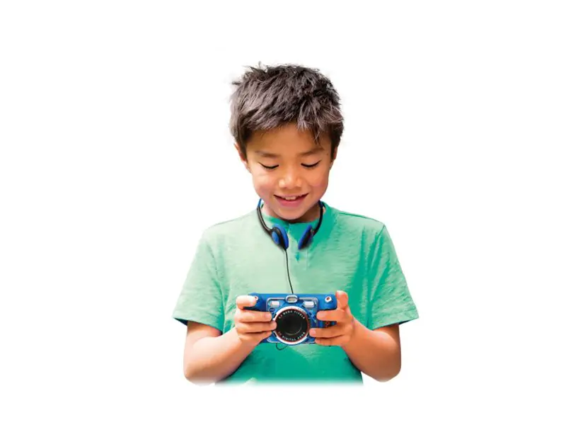 VTech KidiZoom Duo DX - Digitalkamera - Kompaktkamera mit digitale Wiedergabe / Sprachaufnahme - 5.0 MPix - Blau