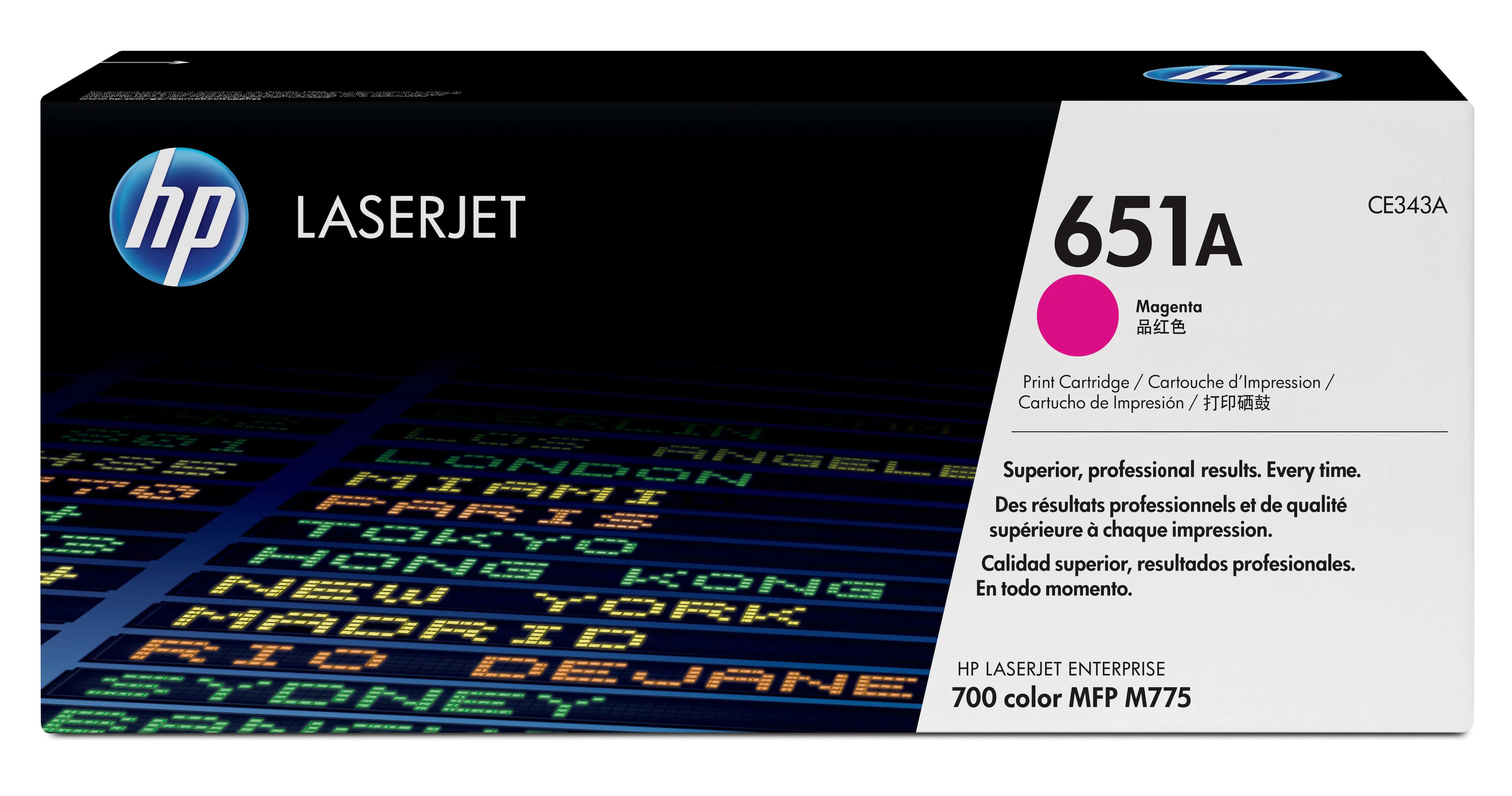 HP 651A - Magenta - original - LaserJet - Tonerpatrone (CE343A) - für Color LaserJet Enterprise MFP M775; LaserJet Managed MFP M775 HP 651A - Magenta - original - LaserJet - Tonerpatrone (CE343A) - für Color LaserJet Enterprise MFP M775; LaserJet Managed MFP M775