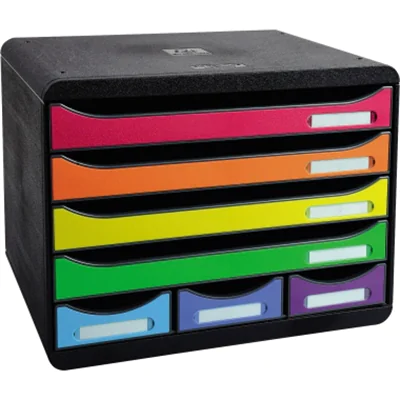 Exacompta Schubladenbox STORE-BOX MINI 307798D 7Schübe harlekin Exacompta Schubladenbox STORE-BOX MINI 307798D 7Schübe harlekin