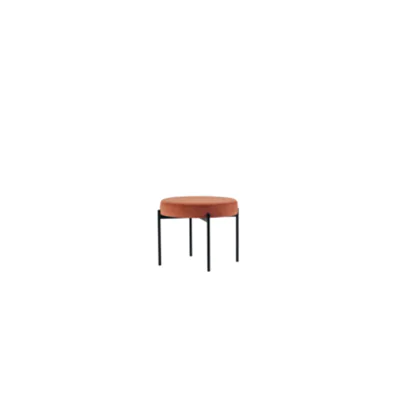 PAPERFLOW Hocker GAIA rund Samtbezug rost 74600750 GBRV.01.27