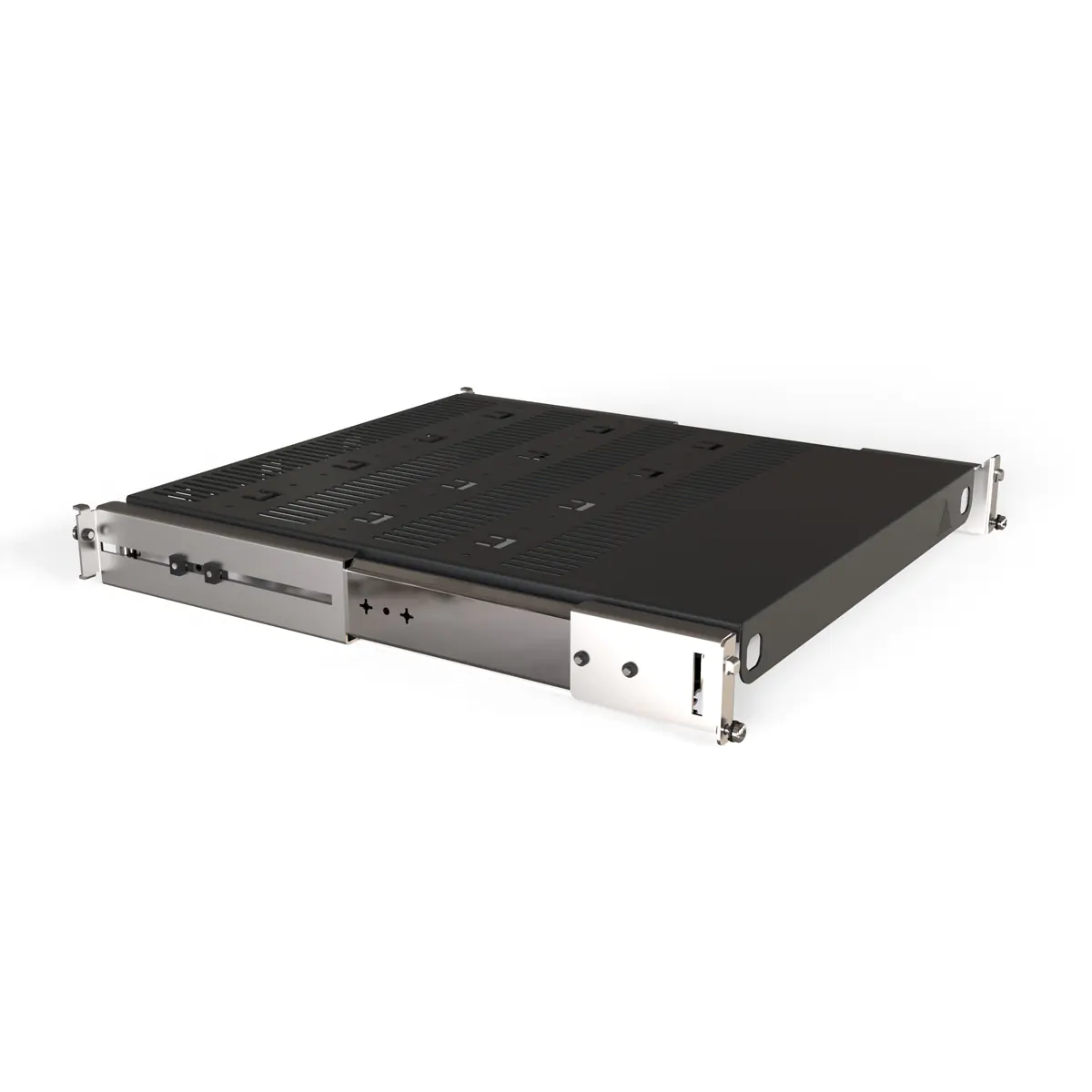 SCHROFF 19"SHELF TELE 2U 600D RAL7021