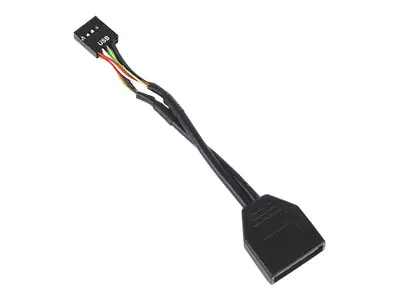 SilverStone - Interner USB-Adapter - 19-poliger USB 3.0 Kopf (M) zu 9-poliger USB-Header (W)
