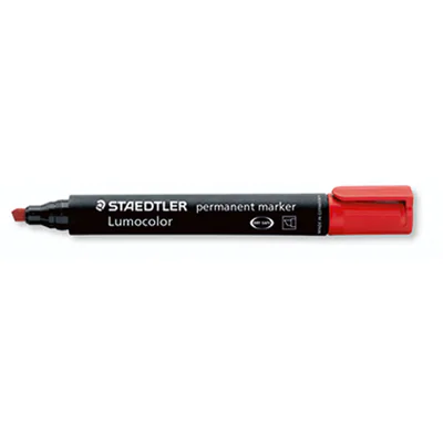 STAEDTLER Permanentmarker Lumocolor 350-2 1-5mm Keilspitze rot STAEDTLER Permanentmarker Lumocolor 350-2 1-5mm Keilspitze rot