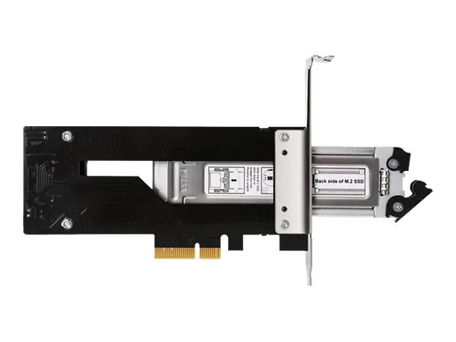 Icy Dock ToughArmor MB840M2P-B - Speicher-Controller - M.2 - 1 Sender/Kanal - M.2 NVMe Card - PCIe 3.0 x4 - Schwarz, Silber