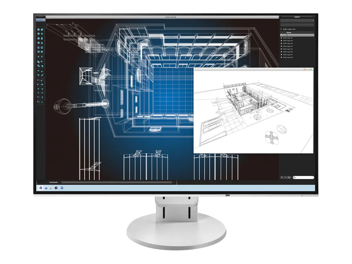 EIZO FlexScan EV2456 - LED-Monitor - 61.1 cm (24.1") - 1920 x 1200 - IPS - 350 cd/m² - 1000:1 - 5 ms - HDMI, DVI-D, VGA, DisplayPort - Lautsprecher