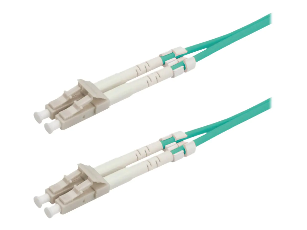 Roline LWL - Patch-Kabel - LC Multi-Mode (M) zu LC Multi-Mode (M) - 5 m - Glasfaser - 50/125 Mikrometer - OM3 - Türkis