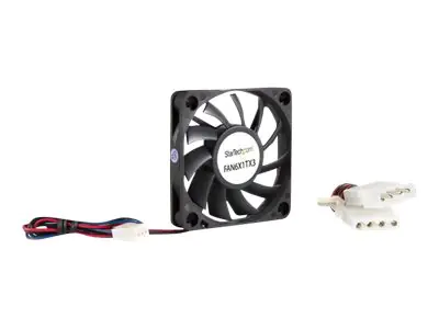 StarTech 60mm Gehäuselüfter - Lüfter 6cm für PC Gehäuse mit 3-pin Molex Stecker (60mmx60mmx10mm)
