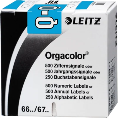 Leitz Buchstabensignal Orgacolor 66131000 D blau 250 St./Pack. Leitz Buchstabensignal Orgacolor 66131000 D blau 250 St./Pack.
