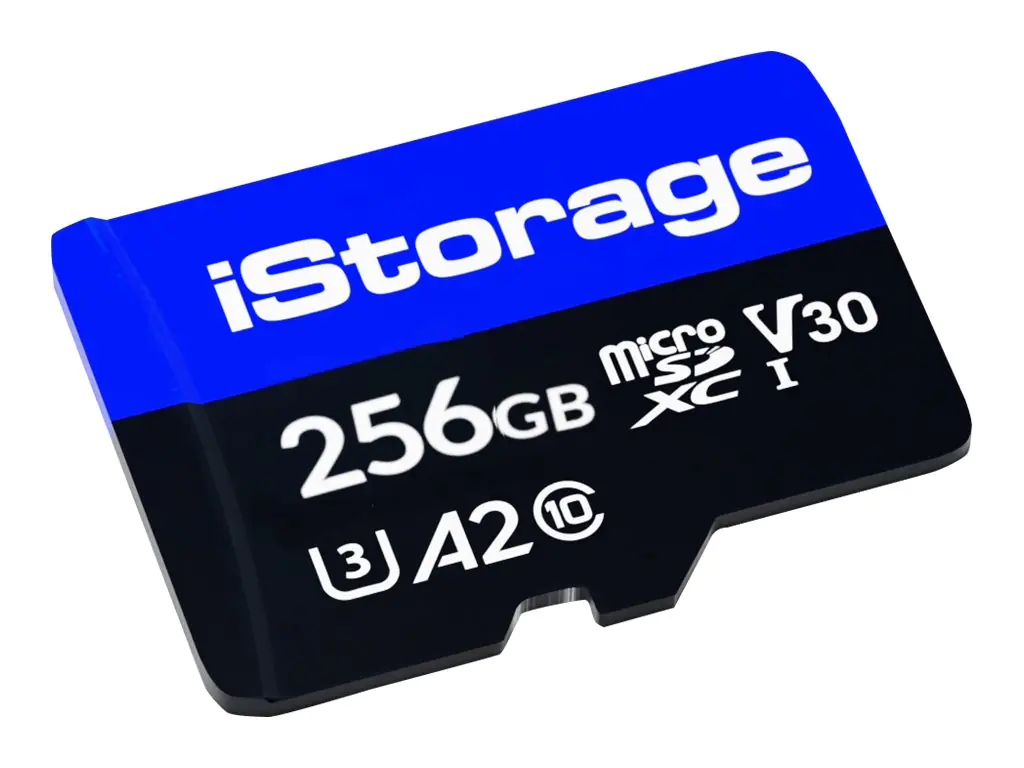iStorage Flash-Speicherkarte - 256 GB - A2 / Video Class V30 / UHS-I U3 / Class10 - microSDXC