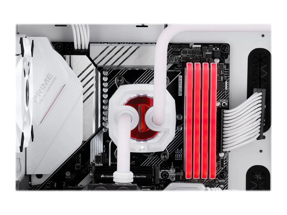 CORSAIR Hydro X Series XT Hardline 14mm Tubing - Schlauchsatz für Kühlsystem - Satin White