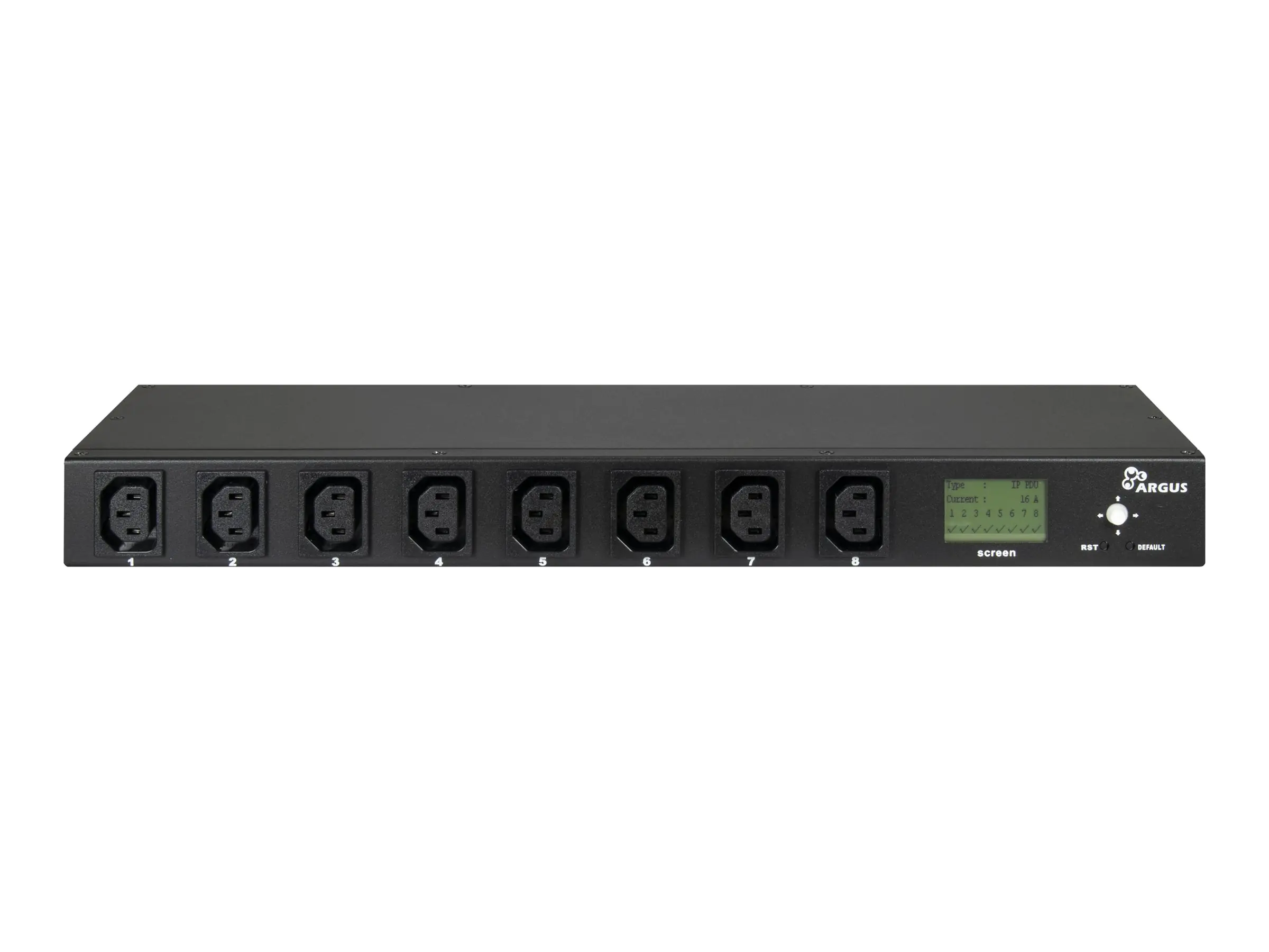 Inter-Tech SA-0816 - Stromverteilungseinheit - Wechselstrom 100-240 V - 3600 watt - Ethernet 10/100 - Eingabe, Eingang IEC 60320 C20 - Ausgangsanschlüsse: 8 (power IEC 60320 C13) 88887393