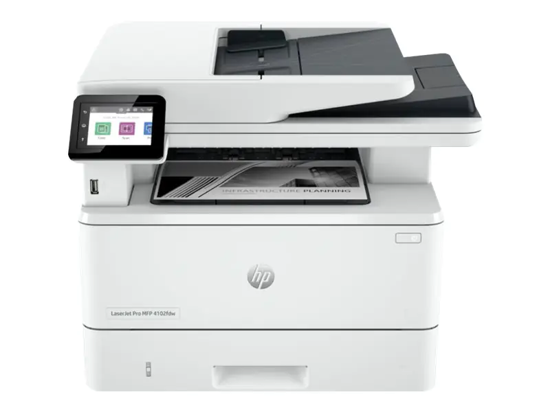 HP LaserJet Pro MFP 4102fdw - Multifunktionsdrucker - s/w - Laser - Legal (216 x 356 mm) (Original) - A4/Legal (Medien) - bis zu 38 Seiten/Min. (Kopieren) - bis zu 40 Seiten/Min. (Drucken) - 350 Blatt - 33.6 Kbps - Gigabit LAN, Wi-Fi(n), USB, USB-Host, Bl HP LaserJet Pro MFP 4102fdw - Multifunktionsdrucker - s/w - Laser - Legal (216 x 356 mm) (Original) - A4/Legal (Medien) - bis zu 38 Seiten/Min. (Kopieren) - bis zu 40 Seiten/Min. (Drucken) - 350 Blatt - 33.6 Kbps - Gigabit LAN, Wi-Fi(n), USB, USB-Host, Bl