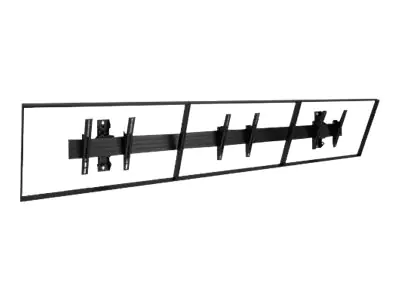 Chief Fusion Large 3x1 Menu Board Wall Mount - For Flat Panels Displays - Black -