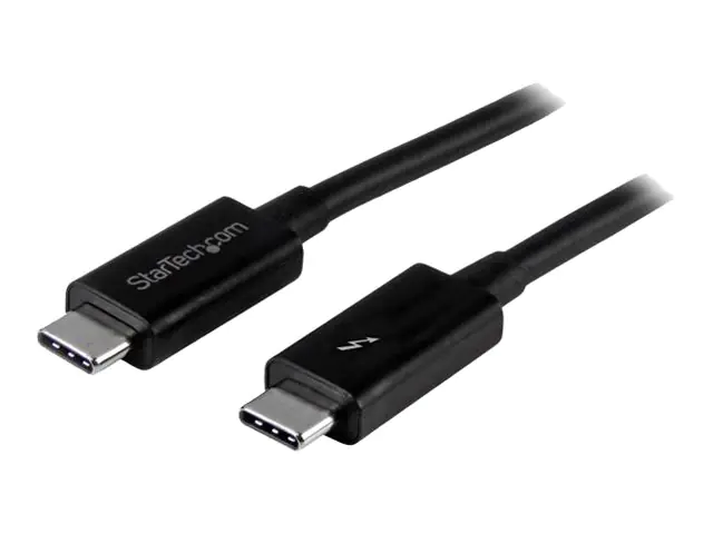 StarTech 2m Thunderbolt 3 (20Gbit/s) USB-C Kabel - Thunderbolt, USB und DisplayPort kompatibel - Thunderbolt-Kabel - USB-C (M) bis USB-C (M) - Thunderbolt 3 / USB / DisplayPort - 2 m - Schwarz - für P/N: CDP2HDUACP, CDP2HDUACPW, MST30C2DPPD StarTech 2m Thunderbolt 3 (20Gbit/s) USB-C Kabel - Thunderbolt, USB und DisplayPort kompatibel - Thunderbolt-Kabel - USB-C (M) bis USB-C (M) - Thunderbolt 3 / USB / DisplayPort - 2 m - Schwarz - für P/N: CDP2HDUACP, CDP2HDUACPW, MST30C2DPPD