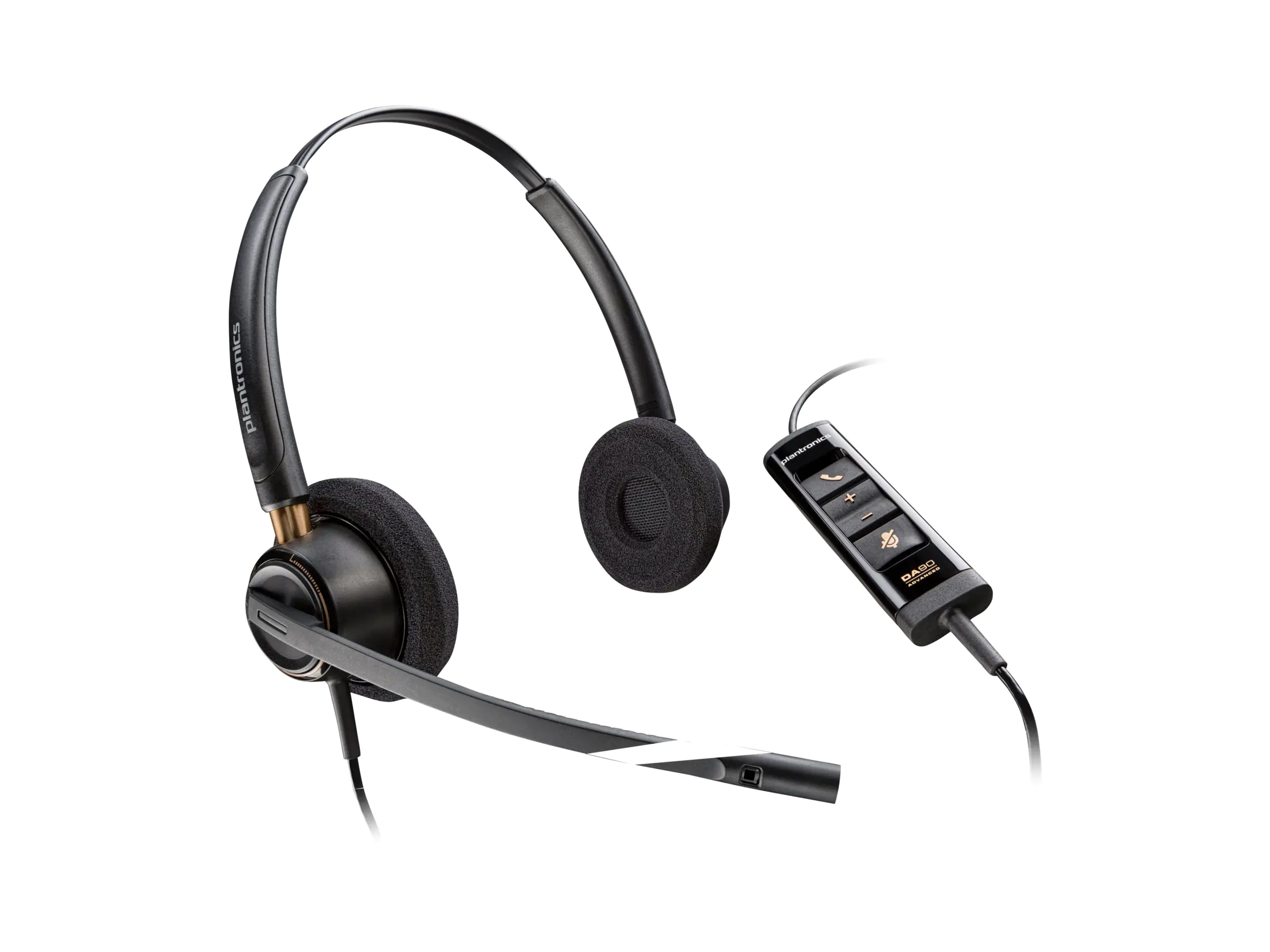 Poly EncorePro 525-M - EncorePro 500 series - Headset - On-Ear - kabelgebunden - USB-A - Schwarz - Zertifiziert für Microsoft Teams