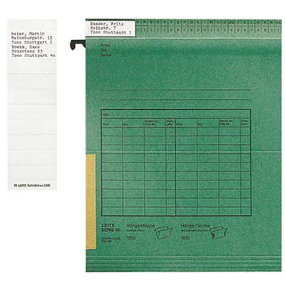 Leitz Beschriftungsschild ALPHA 24650001 weiß 100 St./Pack. Leitz Beschriftungsschild ALPHA 24650001 weiß 100 St./Pack.