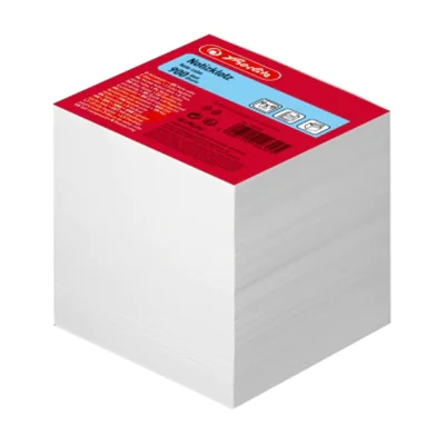Herlitz Zettelklotz 9 x 9 x 9 cm (B x H x T) 80g/m² holzfrei weiß 900 Bl. Herlitz Zettelklotz 9 x 9 x 9 cm (B x H x T) 80g/m² holzfrei weiß 900 Bl.