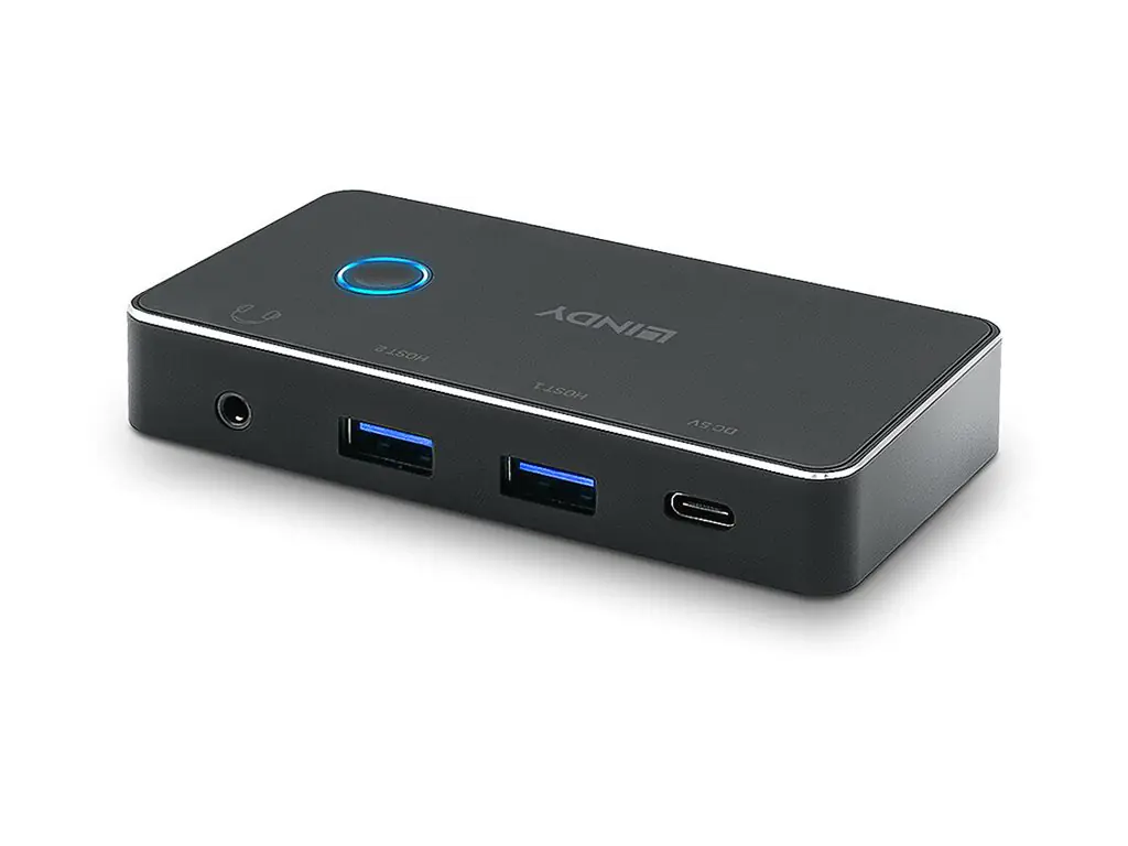 Lindy USB-Umschalter für die gemeinsame Nutzung von Peripheriegeräten 43387