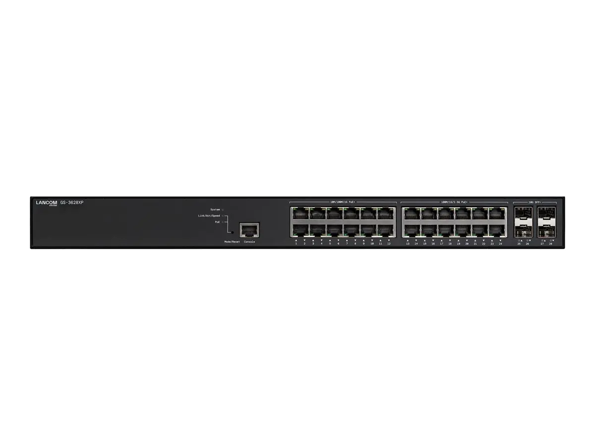 Lancom GS-3628XP - Switch - L3 - managed - 12 x 10/100/1000/2.5G (PoE+) 61881