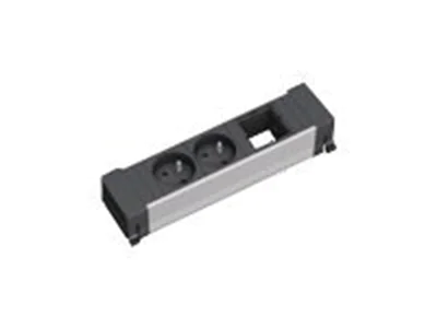 Bachmann POWER FRAME - Steckdosenleiste - Wechselstrom 230 V - Ausgangsanschlüsse: 2 - Schwarz Bachmann POWER FRAME - Steckdosenleiste - Wechselstrom 230 V - Ausgangsanschlüsse: 2 - Schwarz