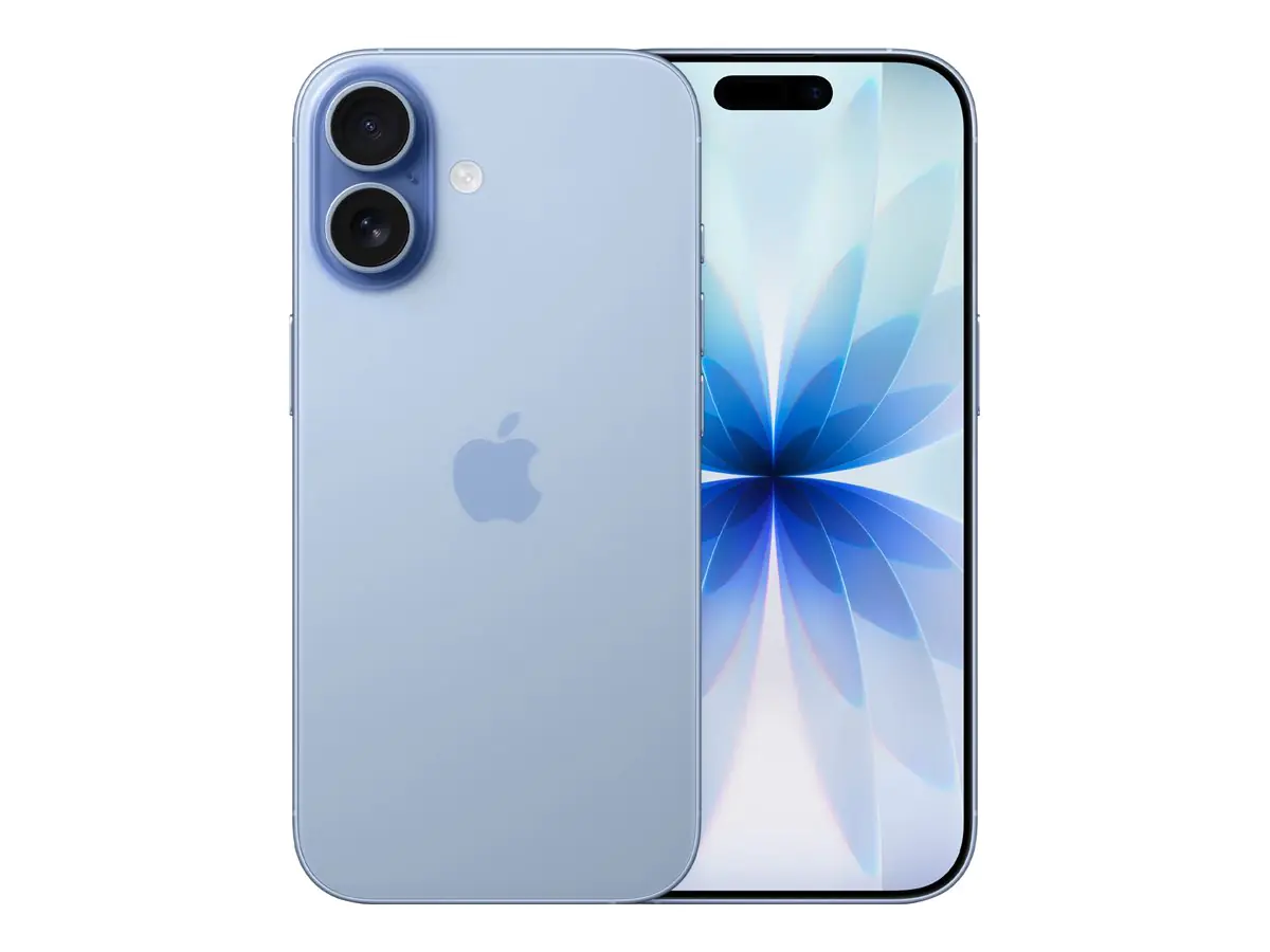 Apple iPhone 17 - 5G Smartphone - Dual-SIM / Interner Speicher 256 GB - OLED-Display - 6.3" - 2622 x 1206 Pixel (120 Hz) - 2 x Rückkamera 48 MP, 48 MP - front camera 18 Megapixel - Mist Blue