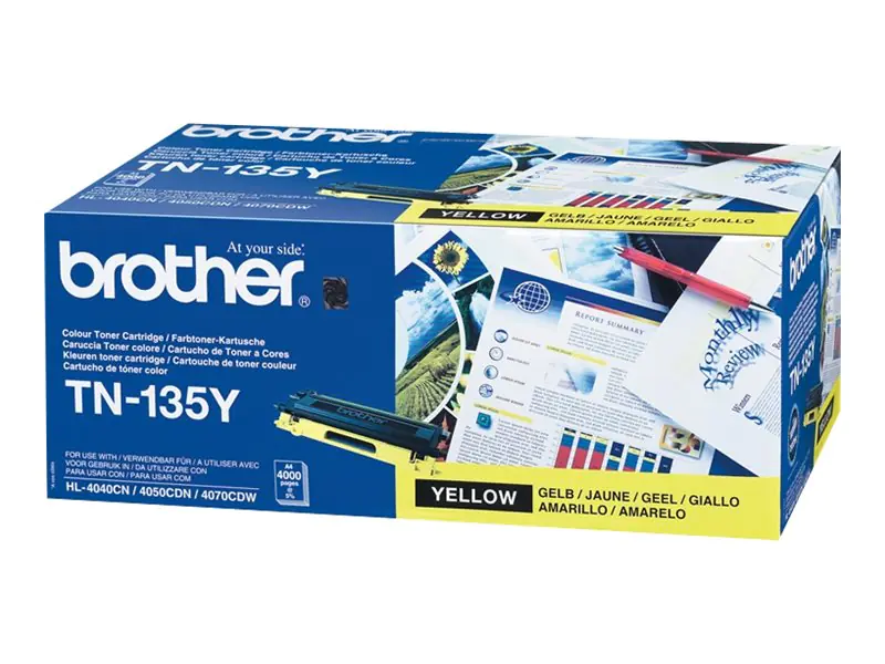 Brother TN135Y - Gelb - Original - Tonerpatrone - für Brother DCP-9040, 9042, 9045, HL-4040, 4050, 4070, MFC-9420, 9440, 9450, 9840