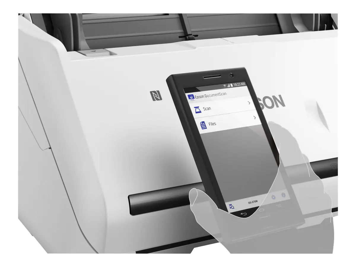 Epson WorkForce DS-570W - Dokumentenscanner - Duplex - A4 - 600 dpi x 600 dpi - bis zu 35 Seiten/Min. (einfarbig) / bis zu 35 Seiten/Min. (Farbe) - automatischer Dokumenteneinzug (50 Blätter) - bis zu 4000 Scanvorgänge/Tag - USB 3.0, Wi-Fi