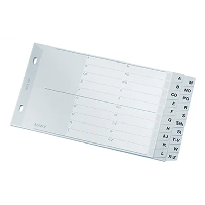 Leitz Register 12670000 DIN A5 quer A-Z 20Bl. PP grau Leitz Register 12670000 DIN A5 quer A-Z 20Bl. PP grau