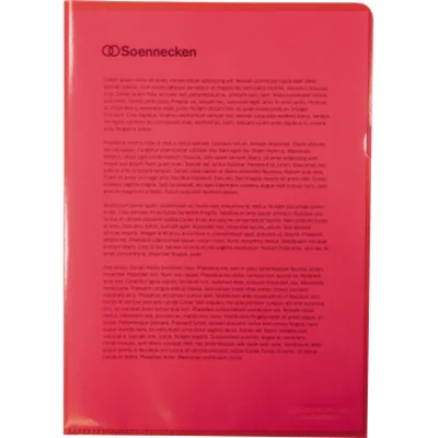 Soennecken Sichthülle 1511 DIN A4 PP rot 100 St./Pack. Soennecken Sichthülle 1511 DIN A4 PP rot 100 St./Pack.