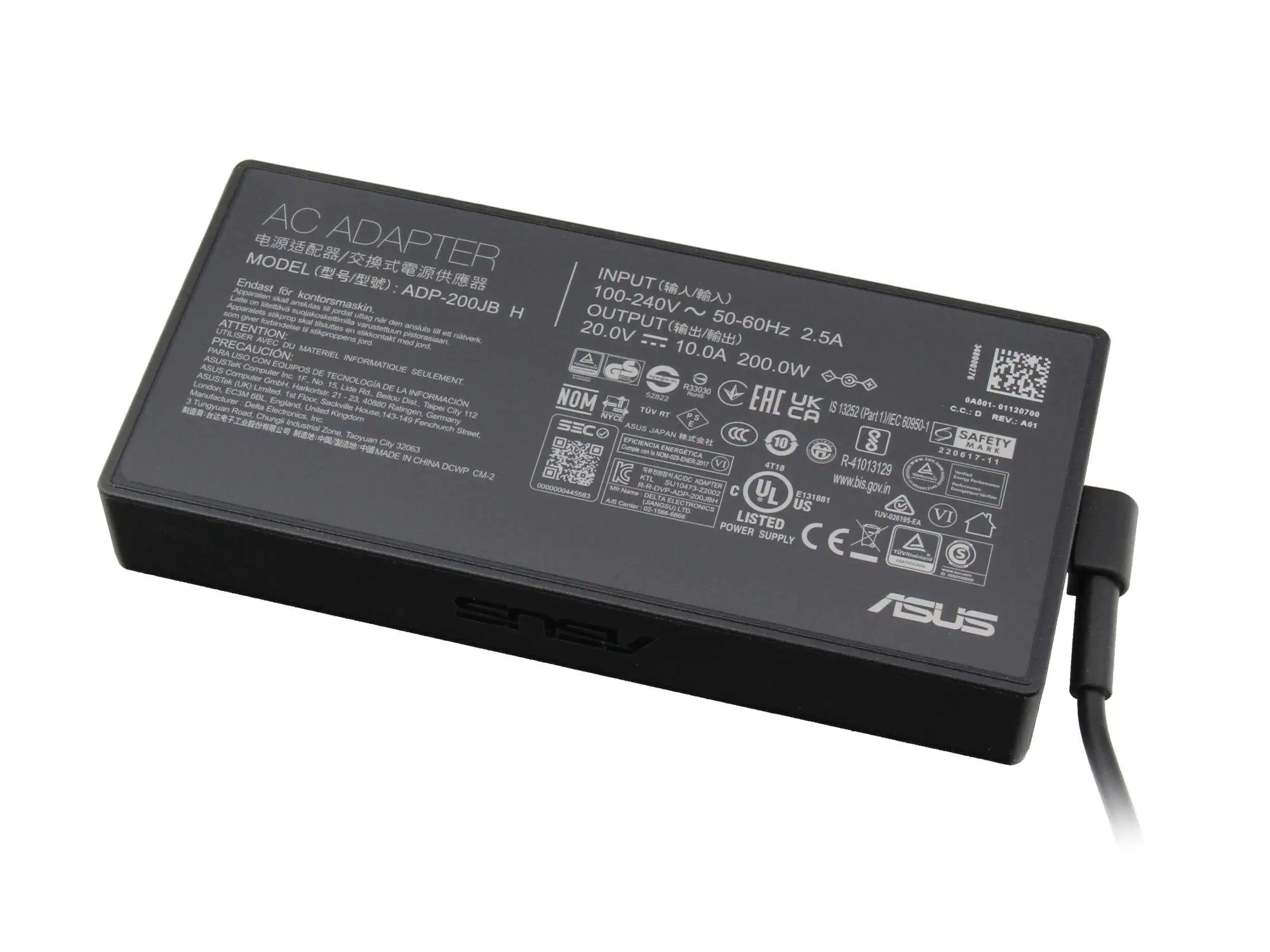 ASUS 0A001-01120800, Laptop, Drinnen, 200 W, 20 V, ASUS, Schwarz