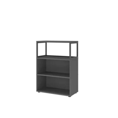 Hammerbacher Regal FlexWall 800 x 1.100 x 400 mm (B x H x T) 28kg Holz graphit